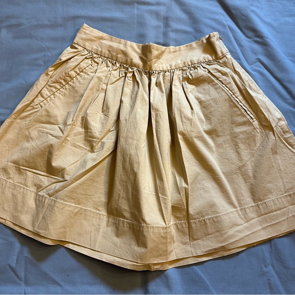 Banana republic cotton khaki circle skirt